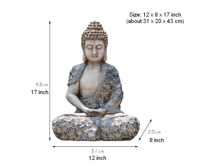 Handmade Buddha Statue Decoration Ornament Outdoor Garden Living