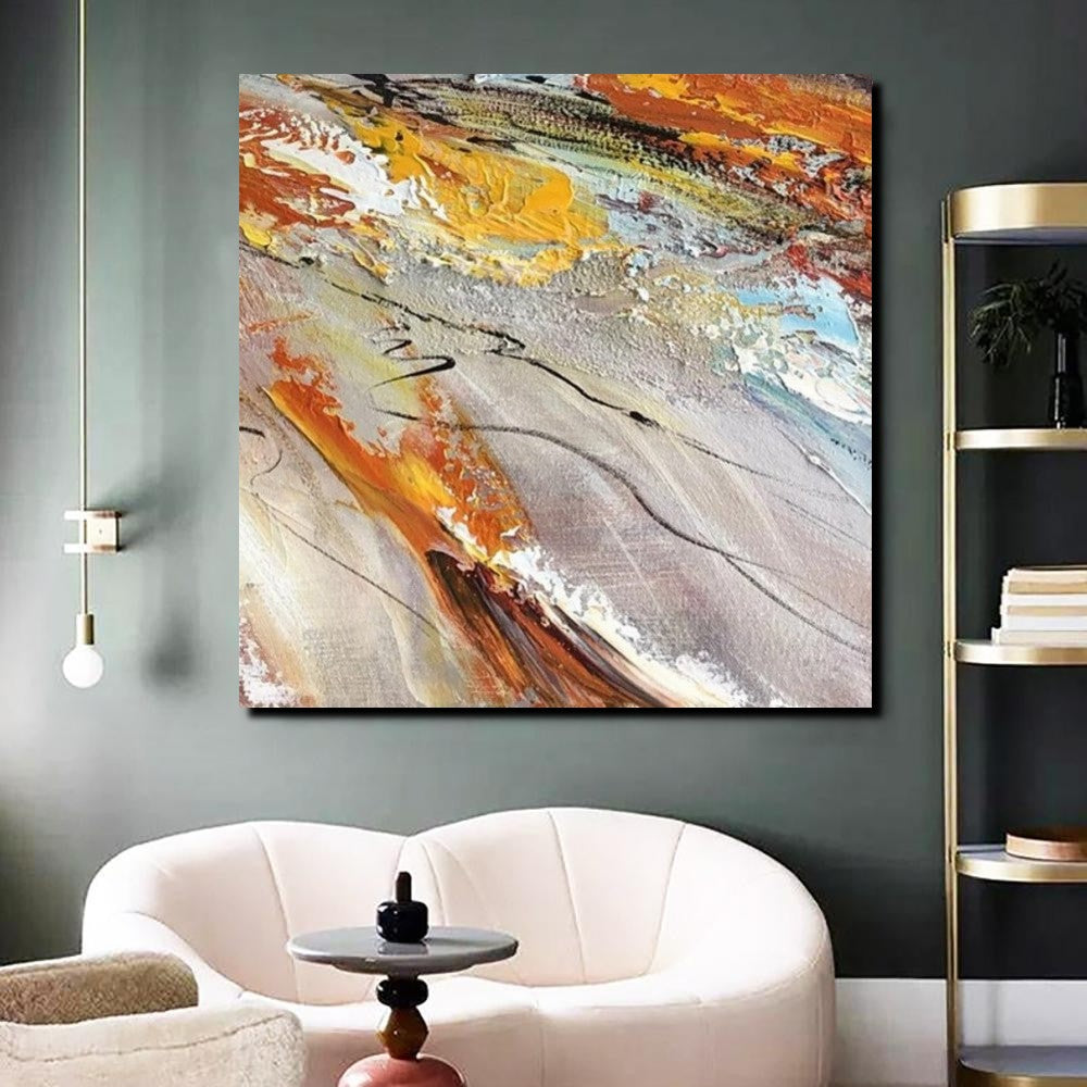 Living Room Modern Paintings, Simple Abstract Paintings, Abstract Cont