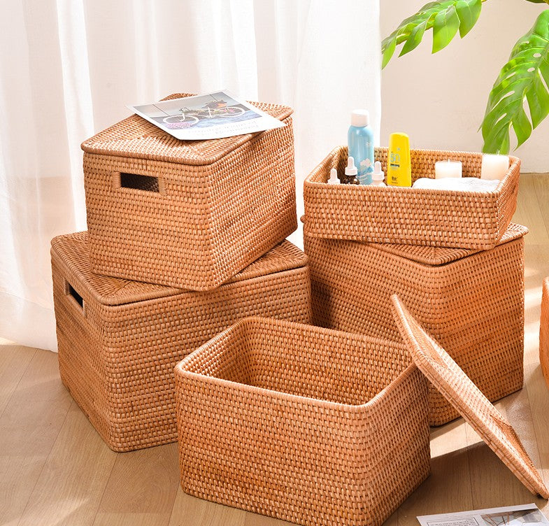 Oversized Storage Baskets for Bedroom, Rectangular Woven Storage Baske –  Paintingforhome