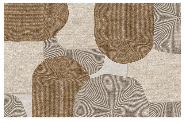 Abstract Area Rugs for Living Room, Modern Rugs for Interior Design, Contemporary Abstract Rugs for Dining Room-LargePaintingArt.com