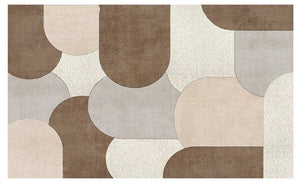 Modern Rugs for Dining Room, Abstract Geometric Modern Rugs, Contemporary Modern Rugs for Bedroom-LargePaintingArt.com