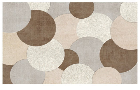 Geometric Modern Rugs for Dining Room, Bedroom Modern Rugs, Contemporary Area Rugs for Living Room-LargePaintingArt.com