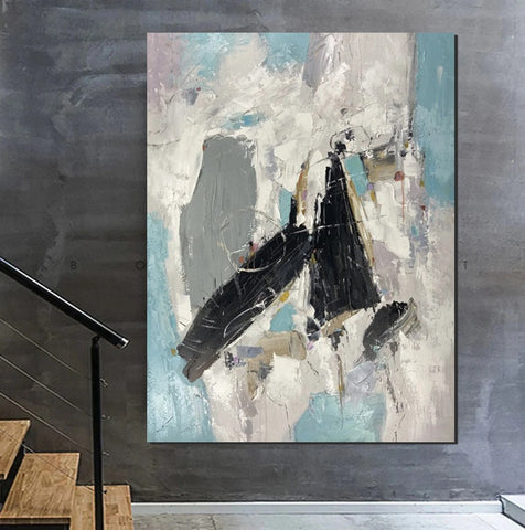 Living Room Wall Painting, Contemporary Wall Painting, Modern Artwork, Large Canvas Painting, Acrylic Painting for Dining Room-LargePaintingArt.com