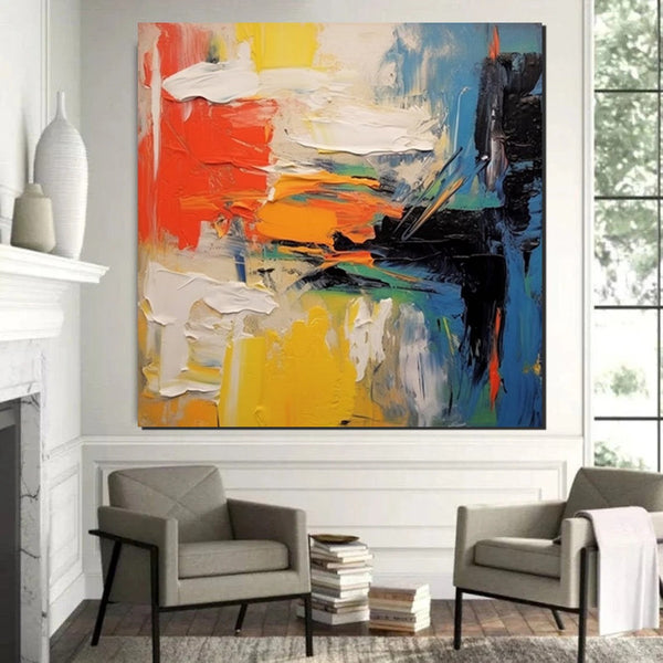 Extra Large Wall Art Paintings, Acrylic Painting for Dining Room, Modern Contemporary Abstract Artwork, Palette Knife Painting, Heavy Texutre Wall Art-LargePaintingArt.com