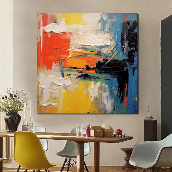 Extra Large Wall Art Paintings, Acrylic Painting for Dining Room, Modern Contemporary Abstract Artwork, Palette Knife Painting, Heavy Texutre Wall Art-LargePaintingArt.com