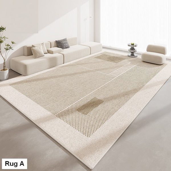 Geometric Modern Rug Placement Ideas for Dining Room, Abstract Contemporary Modern Rugs for Living Room, Extra Large Modern Rugs for Bedroom-LargePaintingArt.com