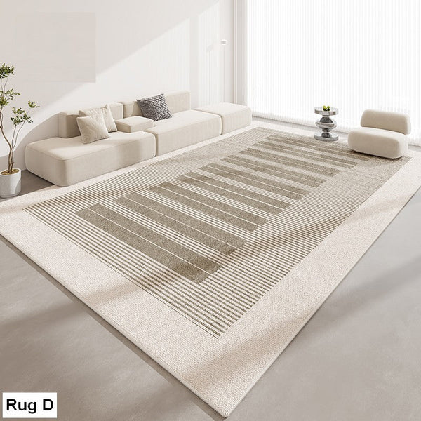 Geometric Modern Rug Placement Ideas for Dining Room, Abstract Contemporary Modern Rugs for Living Room, Extra Large Modern Rugs for Bedroom-LargePaintingArt.com