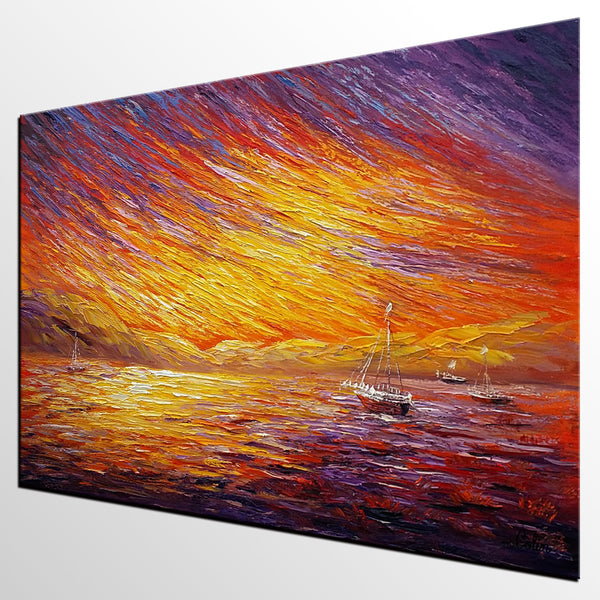 Canvas Art, Original Wall Art, Landscape Painting, Abstract Art, Custom Extra Large Oil Painting-LargePaintingArt.com