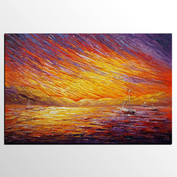 Canvas Art, Original Wall Art, Landscape Painting, Abstract Art, Custom Extra Large Oil Painting-LargePaintingArt.com