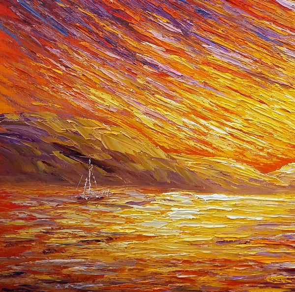 Canvas Art, Original Wall Art, Landscape Painting, Abstract Art, Custom Extra Large Oil Painting-LargePaintingArt.com