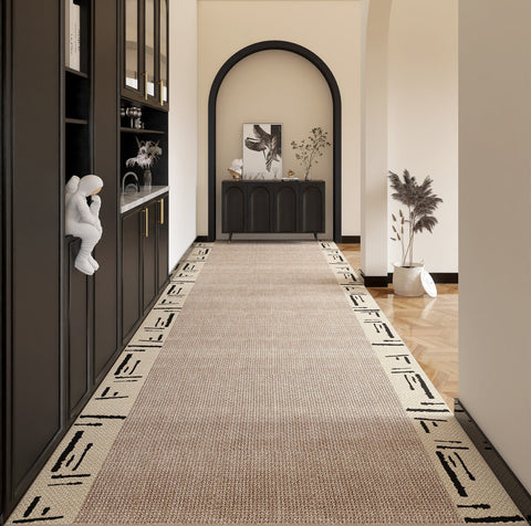 Stain-resistant Non Slip Hallway Runner Rugs, Modern Long Hallway Runners, Extra Long Entryway Runner Rug Ideas, Entrance Hallway Runners, Long Narrow Runner Rugs-LargePaintingArt.com