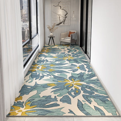 Bedside Long Runner Rugs, Modern Long Hallway Runners, Extra Long Narrow Runner Rugs, Washable Kitchen Runner Rugs, Entryway Runner Rug Ideas-LargePaintingArt.com