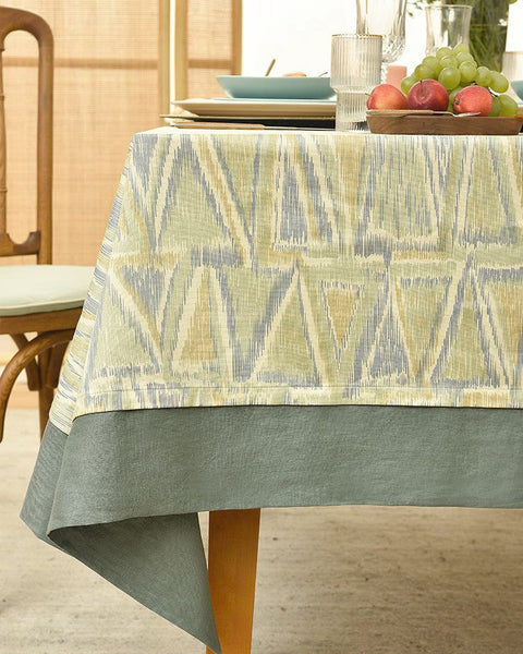 Geometric Modern Table Covers for Kitchen, Extra Large Rectangle Tablecloth for Dining Room Table, Country Farmhouse Tablecloths for Oval Table-LargePaintingArt.com