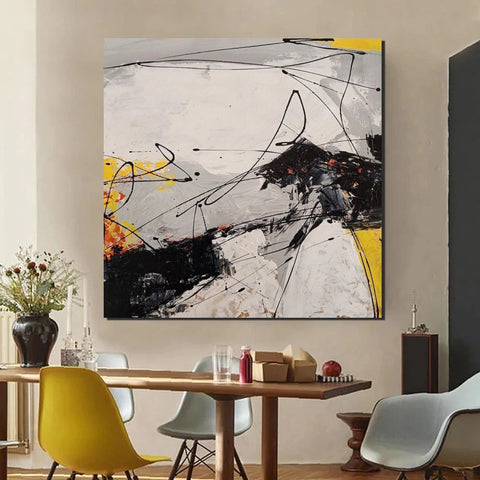 Extra Large Abstract Paintings on Canvas, Hand Painted Abstract Painting, Bedroom Wall Art Ideas, Simple Painting Ideas for Bedroom-LargePaintingArt.com