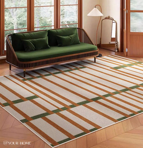 Modern Rug Ideas for Bedroom, Geometric Modern Rug Placement Ideas for Living Room, Contemporary Area Rugs for Dining Room-LargePaintingArt.com