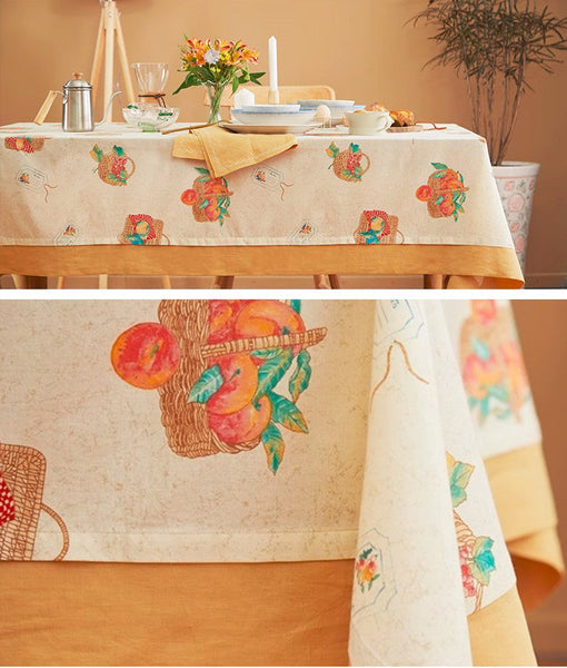 Extra Large Modern Table Cloths for Dining Room, Kitchen Rectangular Table Covers, Square Tablecloth for Round Table, Wedding Tablecloth, Farmhouse Cotton Table Cloth-LargePaintingArt.com