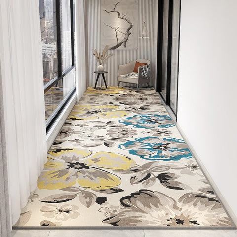 Washable Kitchen Runner Rugs, Entryway Runner Rug Ideas, Modern Long Hallway Runners, Extra Long Narrow Runner Rugs, Bedside Long Runner Rugs-LargePaintingArt.com