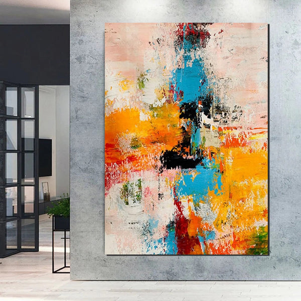 Modern Abstract Art for Bedroom, Abstract Acrylic Wall Painting, Hand Painted Wall Painting, Extra Large Paintings for Living Room, Simple Painting Ideas-LargePaintingArt.com