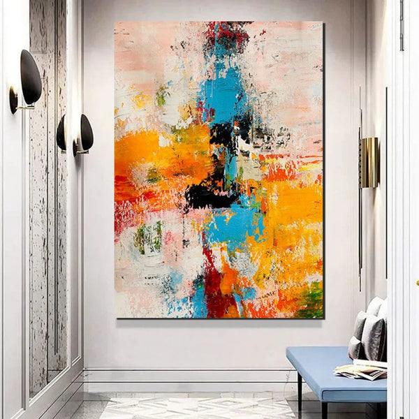 Modern Abstract Art for Bedroom, Abstract Acrylic Wall Painting, Hand Painted Wall Painting, Extra Large Paintings for Living Room, Simple Painting Ideas-LargePaintingArt.com