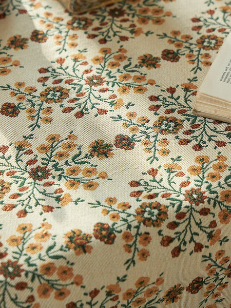 Spring Flower Pattern Tablecloth for Home Decoration, Extra Large Rectangle Tablecloth for Dining Room Table, Large Square Tablecloth for Round Table-LargePaintingArt.com