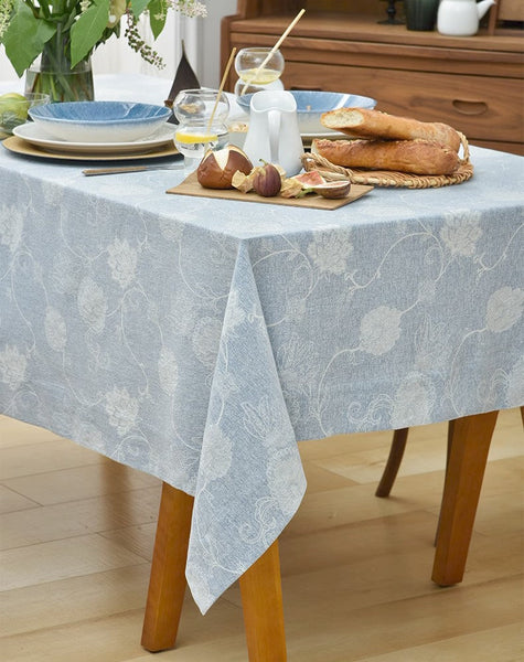 Country Farmhouse Tablecloth, Square Tablecloth for Round Table, Rustic Table Covers for Kitchen, Large Rectangle Tablecloth for Dining Room Table-LargePaintingArt.com