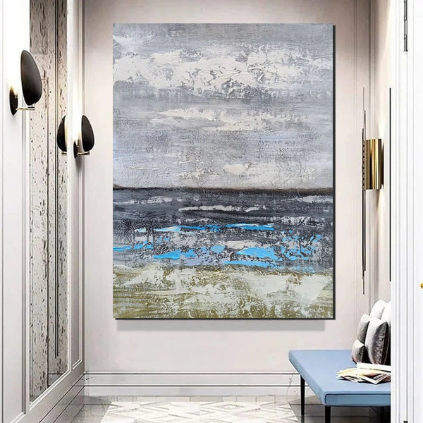 Living Room Acrylic Wall Art Ideas, Buy Art Online, Modern Abstract Paintings, Abstrct Acrylic Paintings, Heavy Texture Canvas Art-LargePaintingArt.com