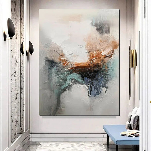 Large Canvas Painting, Acrylic Painting for Dining Room, Living Room Wall Painting, Contemporary Wall Painting, Modern Artwork-LargePaintingArt.com