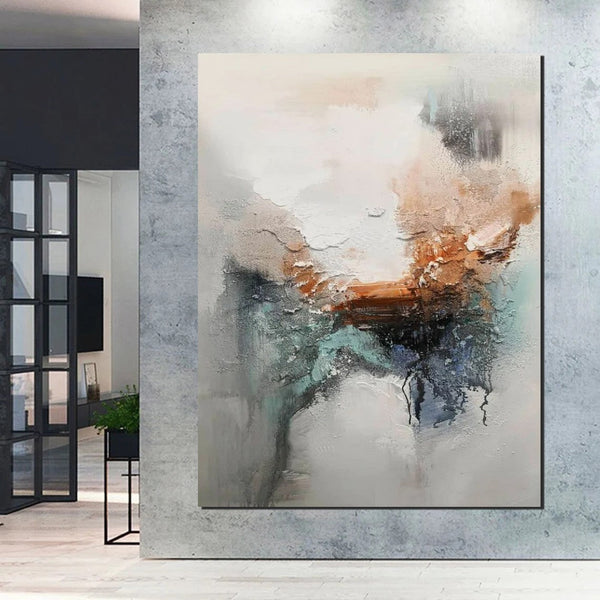 Large Canvas Painting, Acrylic Painting for Dining Room, Living Room Wall Painting, Contemporary Wall Painting, Modern Artwork-LargePaintingArt.com