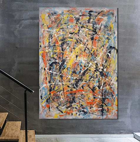 Extra Large Wall Art Painting, Modern Contemporary Abstract Artwork, Hand Painted Acrylic Painting, Acrylic Painting for Living Room, Buy Paintings Online-LargePaintingArt.com