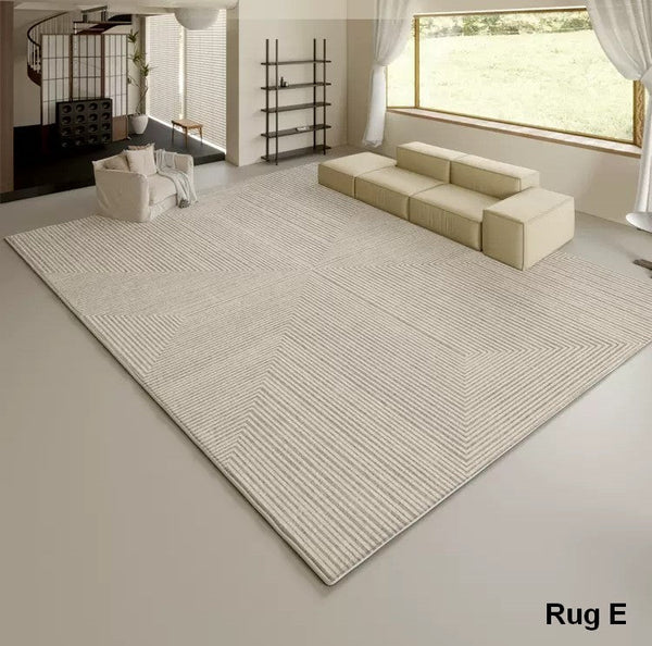 Modern Living Room Area Rugs, Soft Modern Rugs under Coffee Table, Bedroom Modern Rugs, Modern Rugs for Dining Room Table, Geometric Floor Carpets-LargePaintingArt.com