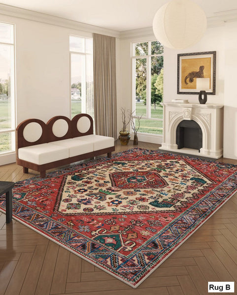 Antique Persian Rug, Oversized Area Rugs for Living Room, Extra Large Vintage Persian Rugs, Vintage Rugs for Bedroom, Persain Rugs for Dining Room-LargePaintingArt.com