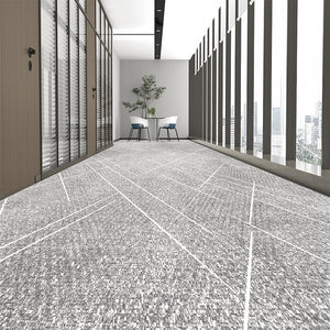 Gray Modern Long Hallway Runners, Long Entryway Runner Rug Ideas, Hallway Runner Rugs, Entrance Hallway Runners, Long Narrow Runner Rugs-LargePaintingArt.com