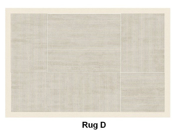 Modern Living Room Area Rugs, Soft Modern Rugs under Coffee Table, Bedroom Modern Rugs, Modern Rugs for Dining Room Table, Geometric Floor Carpets-LargePaintingArt.com