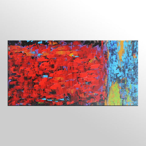 Custom Acrylic Art Painting, Large Canvas Art, Abstract Painting for Sale, Bedroom Canvas Art-LargePaintingArt.com