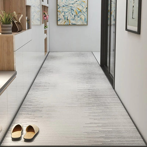 Abstrct Entrance Hallway Runners, Simple Modern Long Hallway Runners, Kitchen Runner Rugs, Entryway Runner Rug Ideas, Long Hallway Runners, Long Narrow Runner Rugs-LargePaintingArt.com