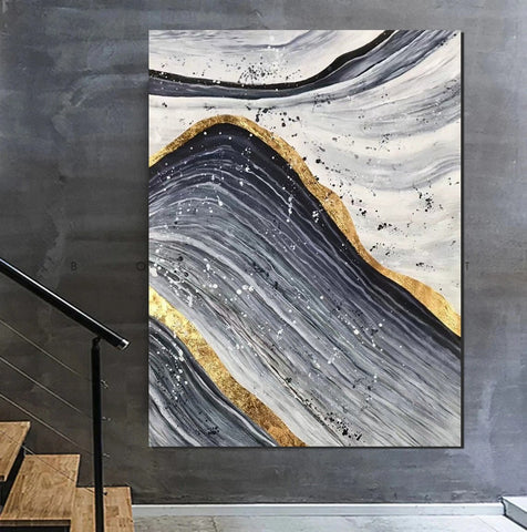 Abstract Canvas Painting, Extra Large Abstract Artwork, Modern Paintings for Dining Room, Hand Painted Wall Painting-LargePaintingArt.com
