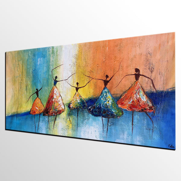 Acrylic Abstract Painting, Ballet Dancer Painting, Abstract Modern Painting, Modern Paintings for Living Room,Custom Art-LargePaintingArt.com