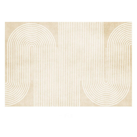 Cream Color Modern Living Room Rugs, Dining Room Modern Rugs, Thick Soft Modern Rugs for Living Room, Contemporary Rugs for Bedroom-LargePaintingArt.com