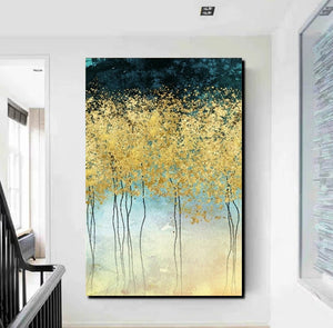 Buy Wall Art Online, Simple Abstract Art, Simple Modern Art, Bedroom Wall Art Ideas, Tree Paintings, Large Acrylic Painting on Canvas-LargePaintingArt.com