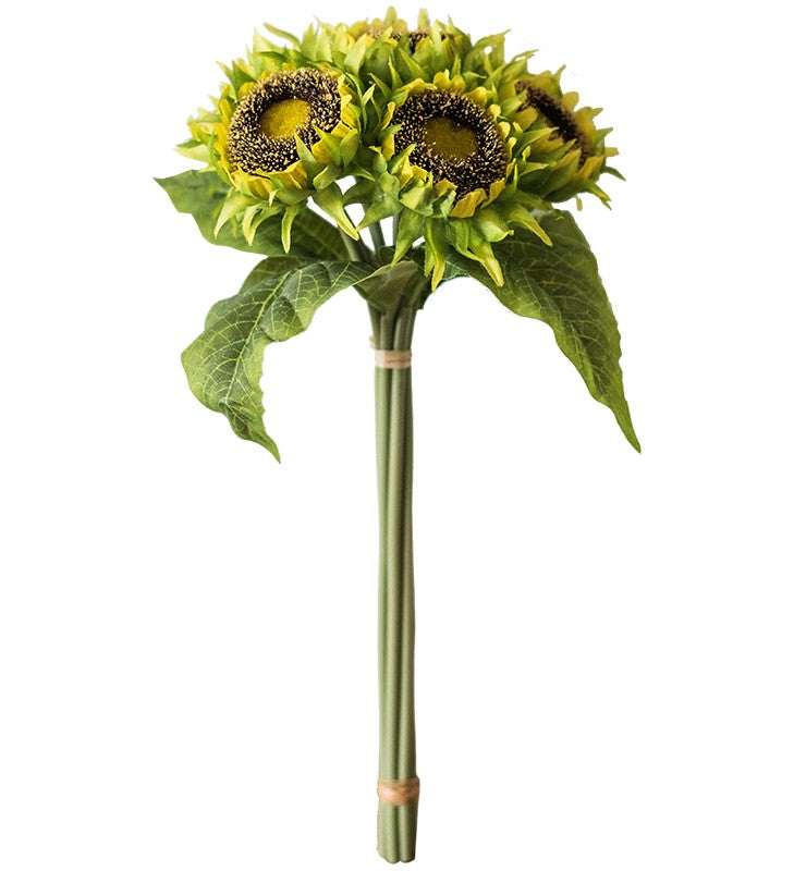 Unique Flower Arrangement for Home Decoration, A Bunch of Sunflowers, Bedroom Flower Arrangement Ideas, Beautiful Artificial Flowers for Living Room-LargePaintingArt.com