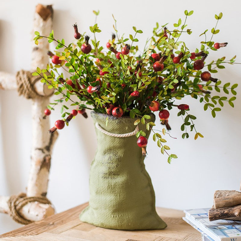 Pomegranate Branch, Beautiful Flower Arrangement Ideas for Home Decoration, Table Centerpiece, Artificial Fruit Plants, Spring Artificial Floral for Dining Room-LargePaintingArt.com