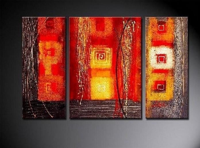 Red Abstract Painting, Bedroom Wall Art, Large Painting, Living Room Wall Art, Modern Art, Abstract Painting, Art on Canvas-LargePaintingArt.com