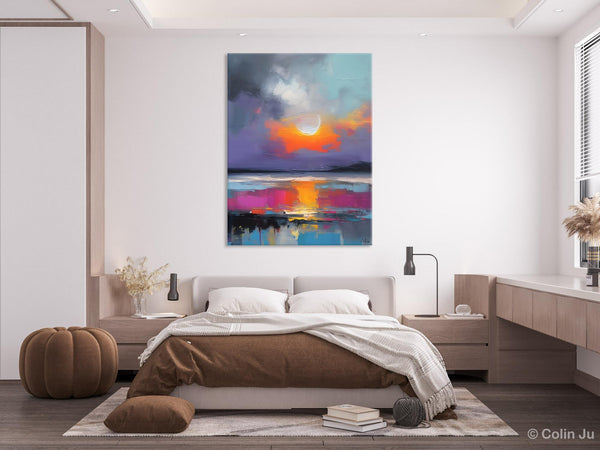 Contemporary Canvas Wall Art, Abstract Paintings for Bedroom, Original Hand Painted Oil Paintings, Canvas Paintings Behind Sofa, Buy Paintings Online-LargePaintingArt.com