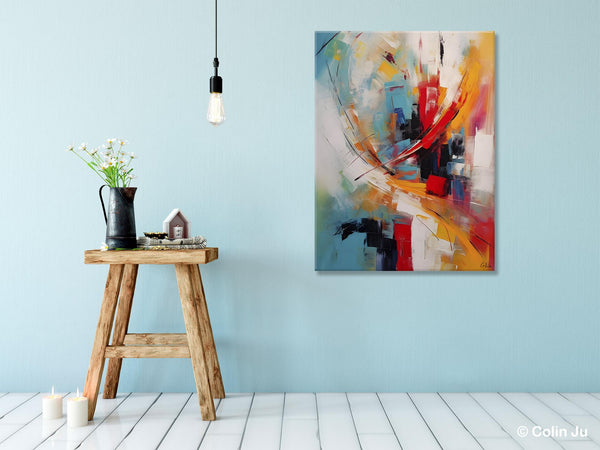 Simple Modern Art, Extra Large Wall Art Paintings, Original Abstract Painting, Acrylic Painting on Canvas, Large Paintings for Living Room-LargePaintingArt.com