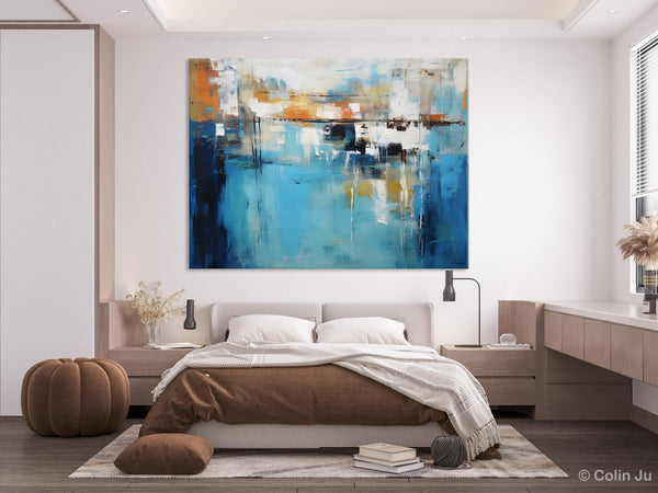 Contemporary Canvas Art, Heavy Texture Canavas Art, Original Modern Wall Paintings, Abstract Painting for Bedroom, Modern Acrylic Artwork-LargePaintingArt.com