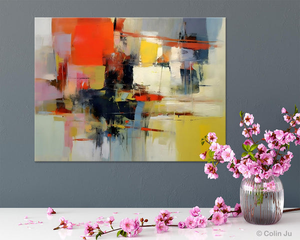 Large Acrylic Painting, Huge Paintings for Living Room, Hand Painted Wall Art Painting, Original Modern Canvas Artwork-LargePaintingArt.com