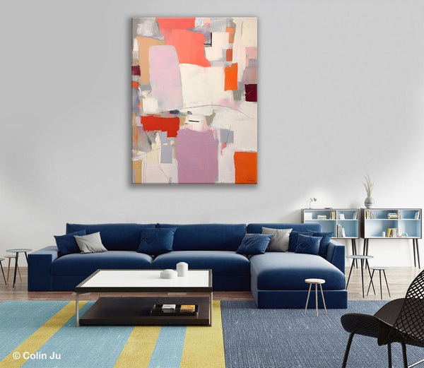 Contemporary Acrylic Painting on Canvas, Large Wall Art Painting for Bedroom, Original Canvas Art, Oversized Modern Abstract Wall Paintings-LargePaintingArt.com