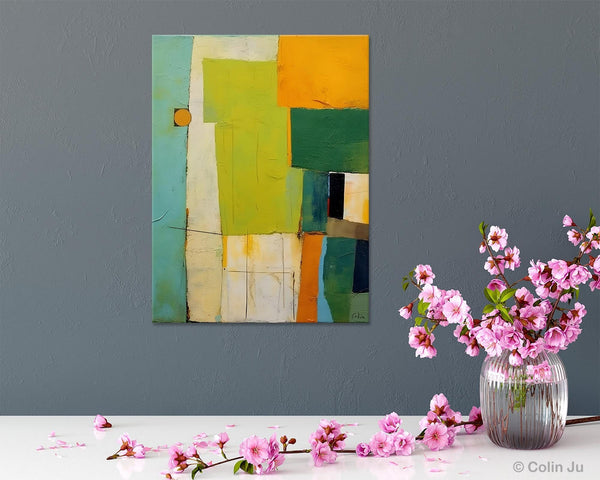 Simple Modern Wall Art, Oversized Contemporary Acrylic Paintings, Extra Large Canvas Painting for Living Room, Original Abstract Paintings-LargePaintingArt.com