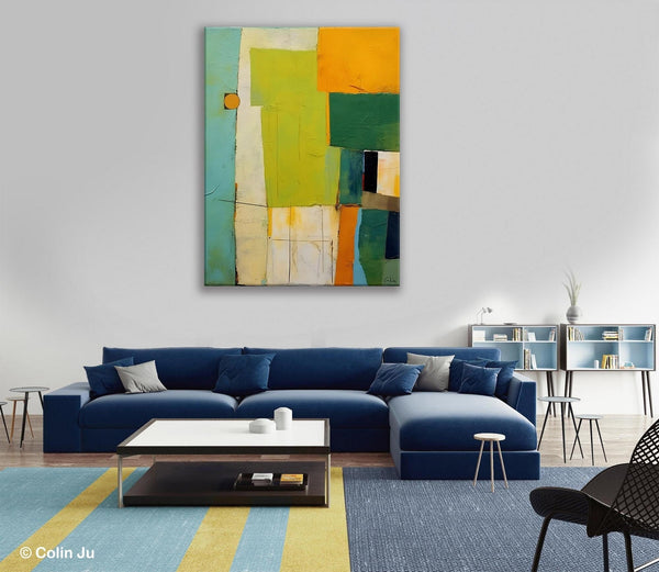 Simple Modern Wall Art, Oversized Contemporary Acrylic Paintings, Extra Large Canvas Painting for Living Room, Original Abstract Paintings-LargePaintingArt.com