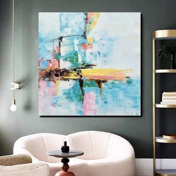 Simple Abstract Paintings, Dining Room Modern Wall Art, Modern Contemporary Art, Large Painting on Canvas, Acrylic Canvas Painting-LargePaintingArt.com